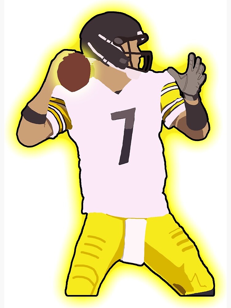 Ben Roethlisberger Jersey Art Board Print for Sale by WalkDesigns