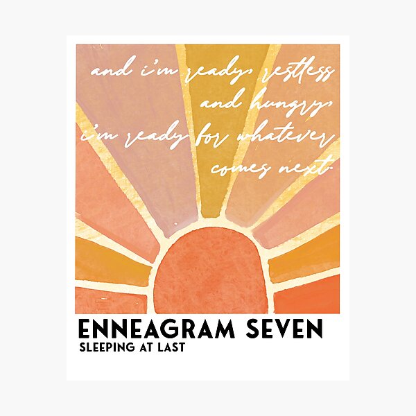 Item preview, Enneagram Seven Sleeping At Last designed and sold by Jodiecreates.