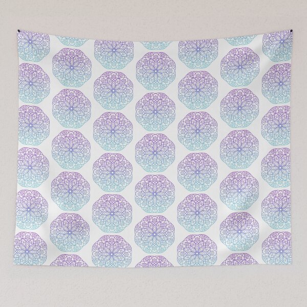 Item preview, Flower Mandala in Blue-Purple Gradient  designed and sold by cosmicmouse.