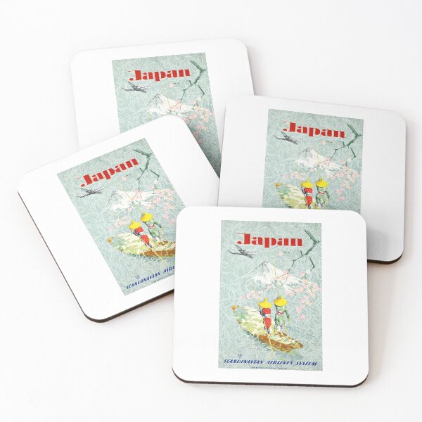 Item preview, 1953 JAPAN Scandinavian Airlines System Travel Poster designed and sold by retrographics.