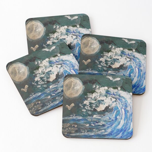Item preview, Moonlight wave designed and sold by wildseadesign.