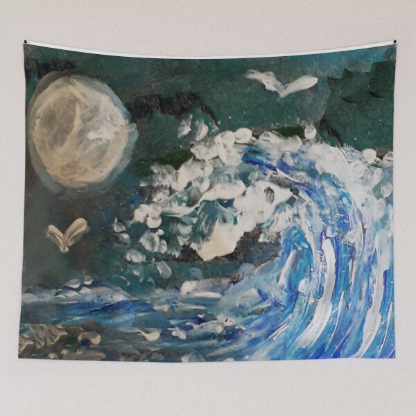 Item preview, Moonlight wave designed and sold by wildseadesign.