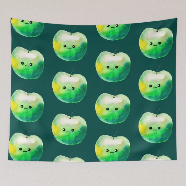 Aperçu de l'œuvre Pomme verte ennuyée créée et vendue par Squeak Studio.