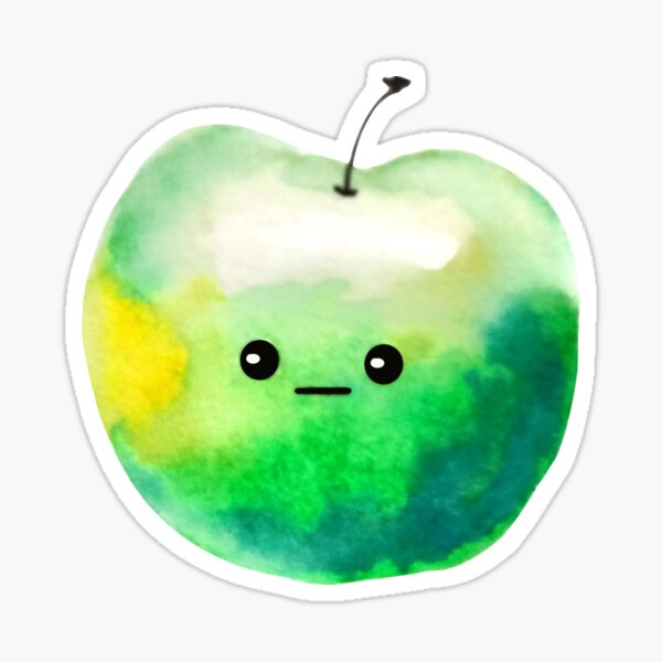 Vista previa del artículo con la obra «Manzana verde aburrida», diseñado y vendido por Alexa Crookston.