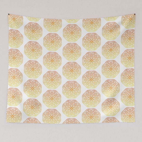 Item preview, Flower Mandala in Red-Yellow Gradient  designed and sold by cosmicmouse.
