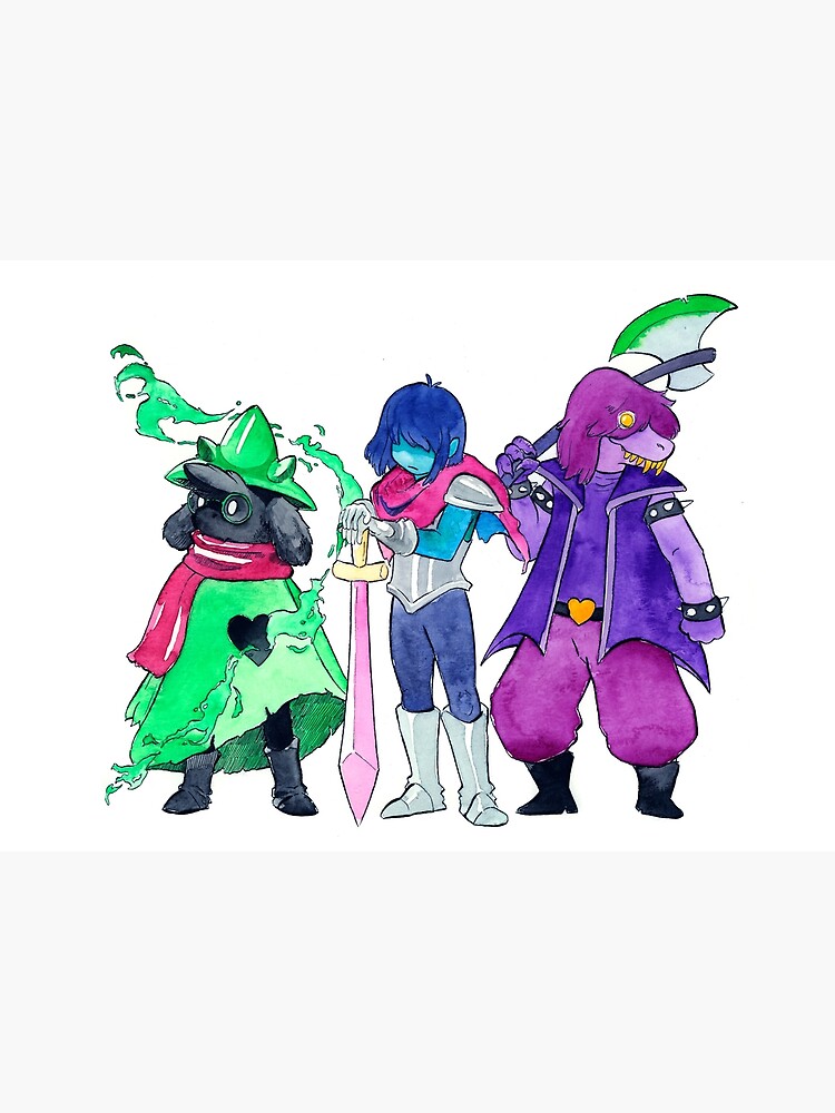 "Deltarune Watercolor Painting" Poster by tangsprellart Redbubble