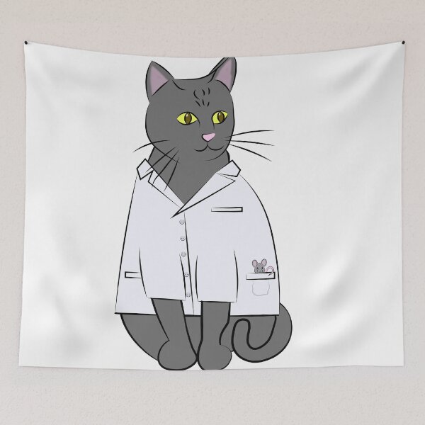 Item preview, Gray Lab Cat designed and sold by BernadetteG.