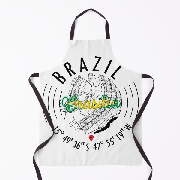 Item preview, Brasilia, BRAZIL Road Map Art - Earth Tones designed and sold by hatimelhag.