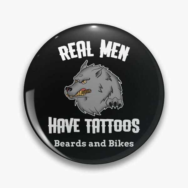 Item preview, Real Men Have Beards, Tattoos, and Bikes designed and sold by LenoreChristine.