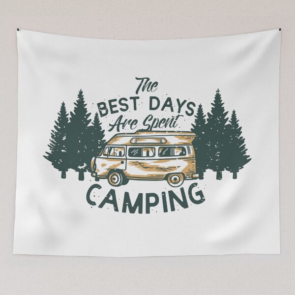 Item preview, The Best Days are Spent Camping Adventure T-Shirt  designed and sold by Rozgani.