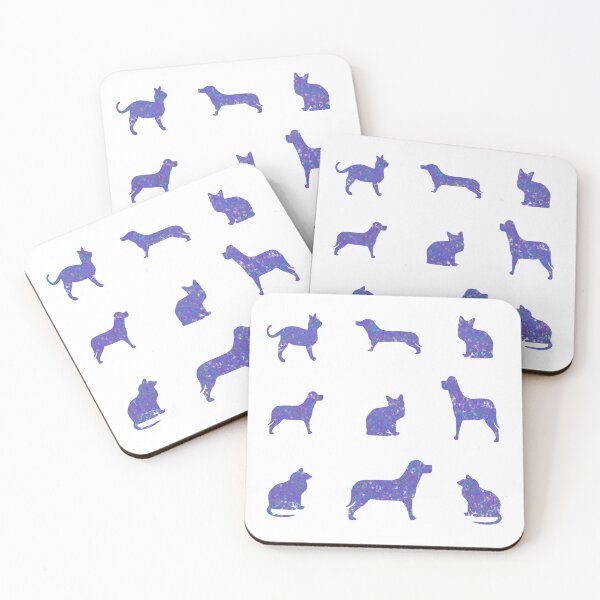 Item preview, Pleasing Purple Cats n Dogs Sticker Pack designed and sold by AMSonArt.