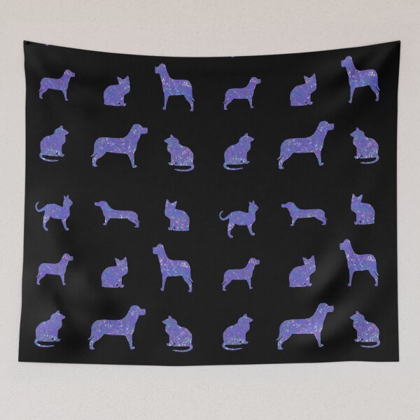 Item preview, Pleasing Purple Cats n Dogs Sticker Pack designed and sold by AMSonArt.