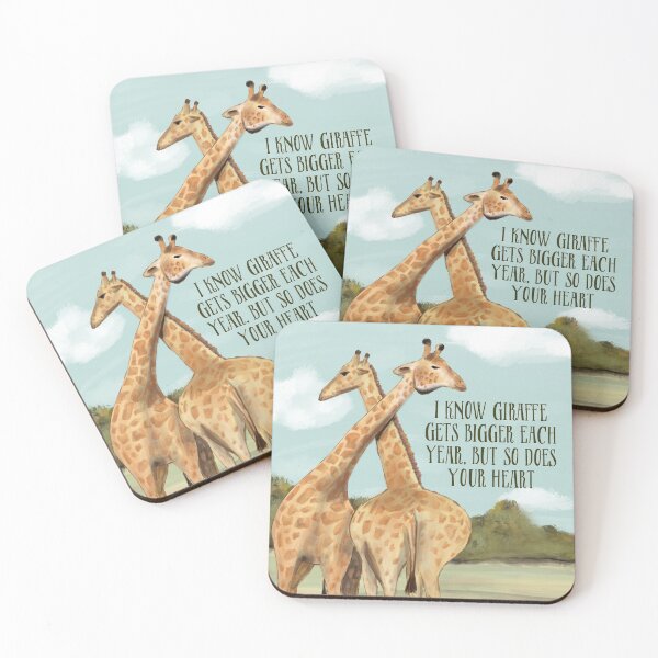 Item preview, I Know Giraffe Gets Bigger Each Year, But So Does Your Heart designed and sold by Kristen Glanzmann.