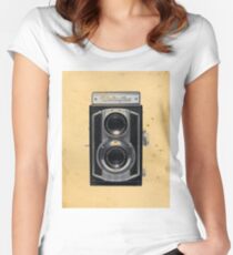 Weltaflex TLR Camera Women's Fitted Scoop T-Shirt