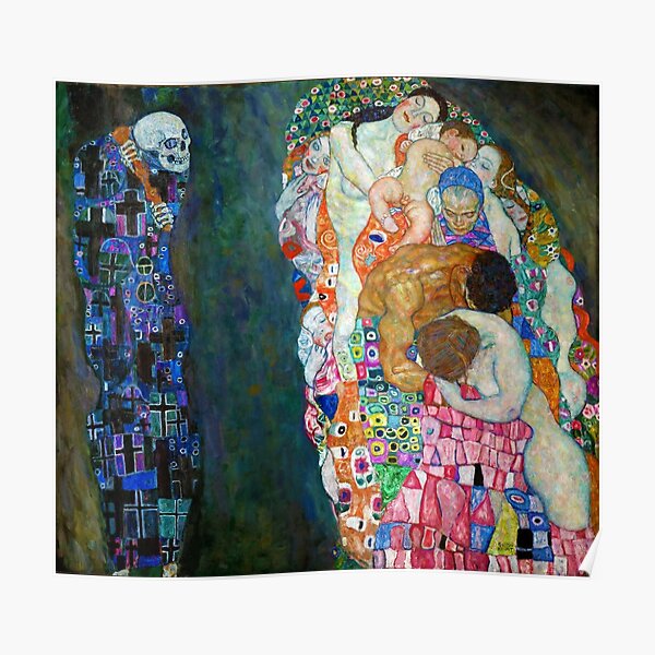 Gustav Klimt - La mort et la vie Poster