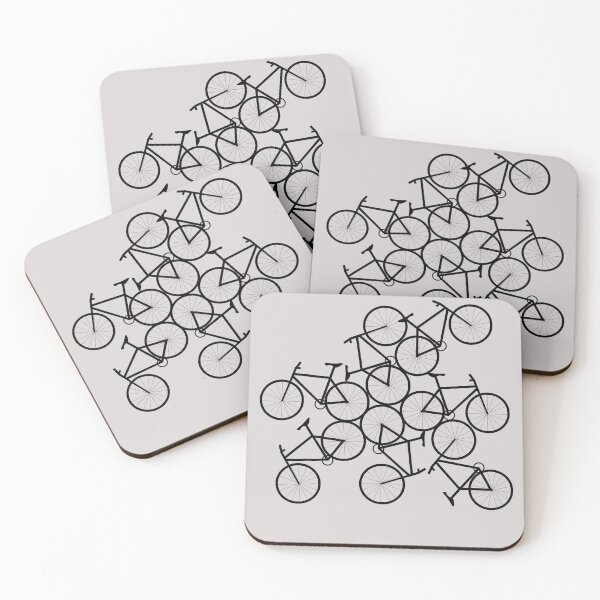 Item preview, Minimalist Bicycle Art Silhouettes designed and sold by NancyMerkle.