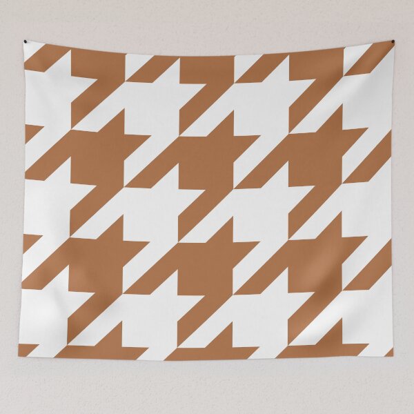 Item preview, Brownie Houndstooth in White designed and sold by Moyanana.