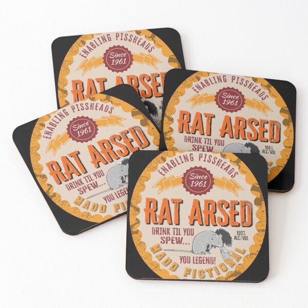 Item preview, Rat Arsed Label designed and sold by MaddFictional.