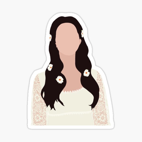 designed the queen herself, lana del rey stickers as part of my new va