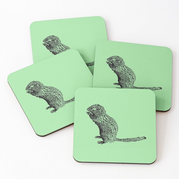 Item preview, Thirteen-lined Ground Squirrel Black Print  designed and sold by designsasstultd.