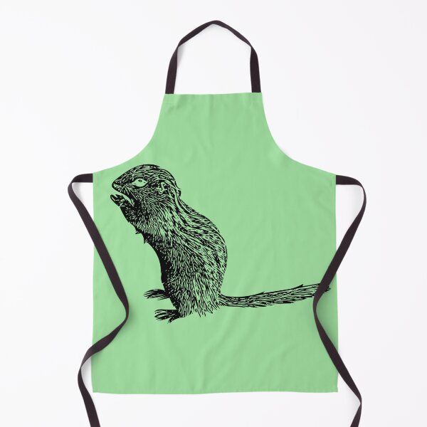 Item preview, Thirteen-lined Ground Squirrel Black Print designed and sold by designsasstultd.
