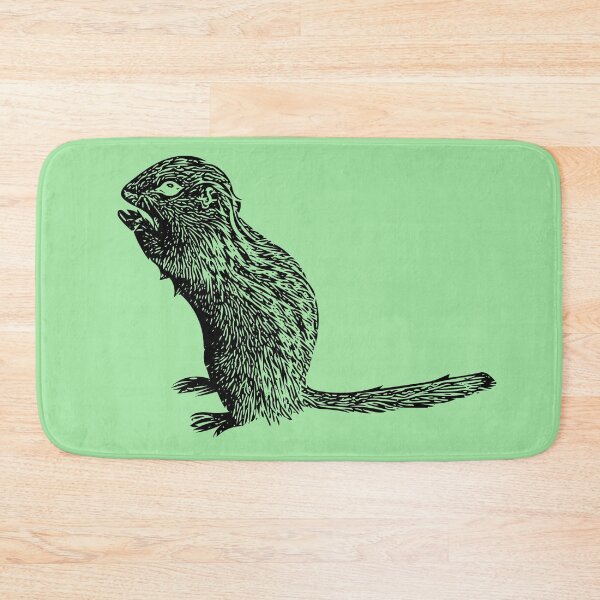 Item preview, Thirteen-lined Ground Squirrel Black Print  designed and sold by designsasstultd.