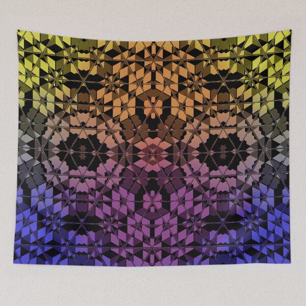 Item preview, Geometric mirror color pattern  designed and sold by BubbleCrumbs.