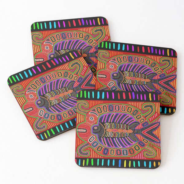 Item preview, Kuna Indian Mola Folk Art - Flying Fish designed and sold by Esprit-Mystique.