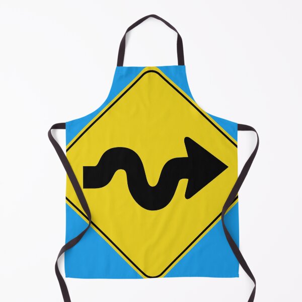 Item preview, Caution Road Sign Swerving Right Arrow designed and sold by Shanestillz.