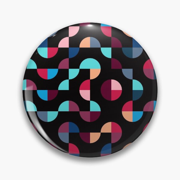 Excitedly Inoffensive Mercury (reds, blues and yellows) Pin