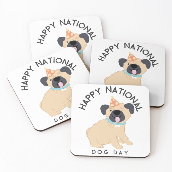 Item preview, Happy national dog day- Funny gift for dog lovers designed and sold by TamGustam.