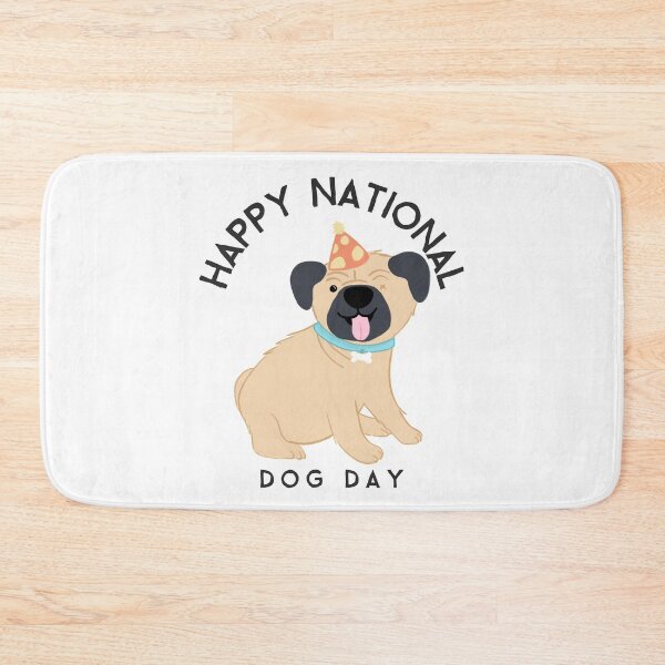 Item preview, Happy national dog day- Funny gift for dog lovers designed and sold by TamGustam.
