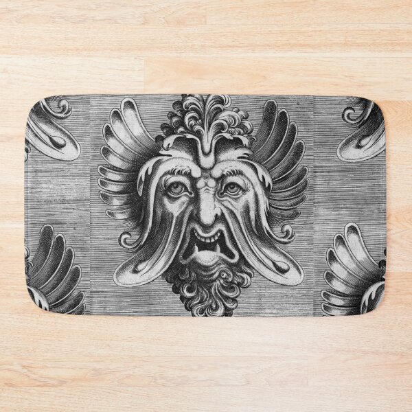 Item preview, DEMON FACE VINTAGE RETRO GRAPHIC WOODCUT designed and sold by HorrorIllustrat.