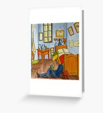 Art Giraffe- Bedroom at Arles Greeting Card