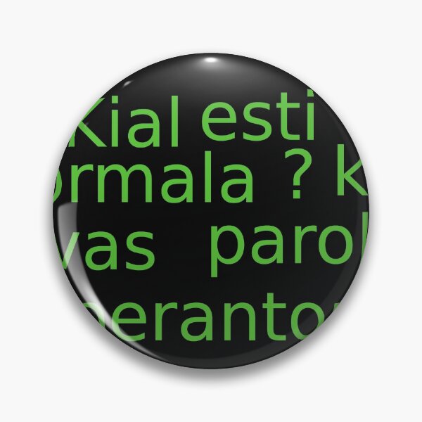 Item preview, Esperanto "why be normal?" (black) designed and sold by MsTyson.