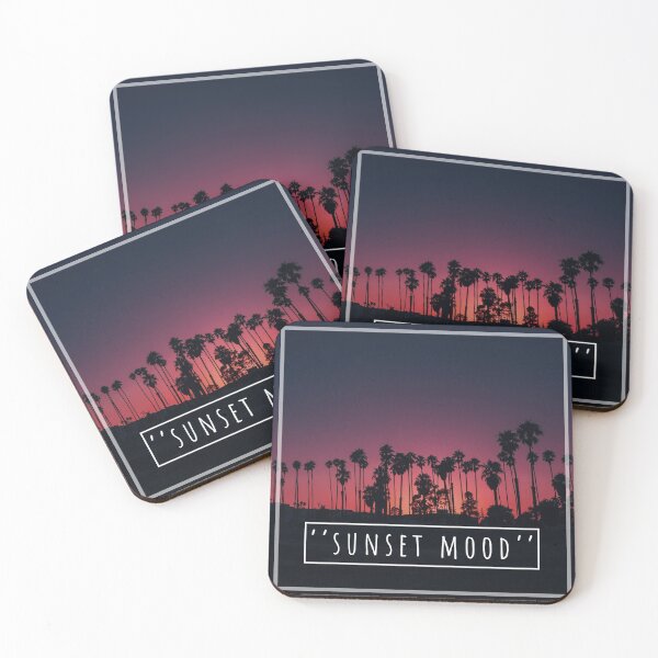 Item preview, Sunset Mood View of Palm Trees designed and sold by LotusBlue77.