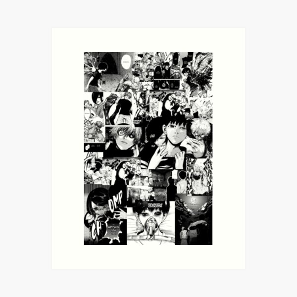 Tokyo Ghoul Manga Collage Kunstdruck
