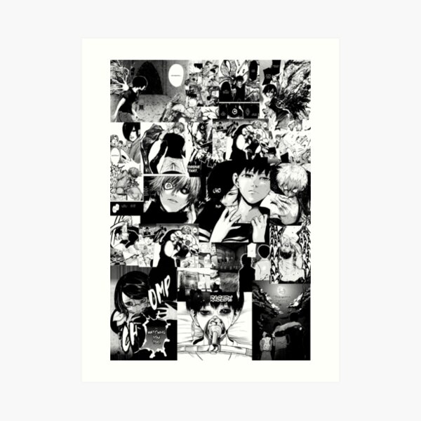 Collage de Manga de Tokyo Ghoul Lámina artística