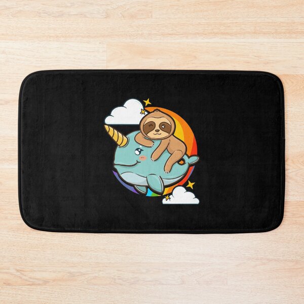 Item preview, Cute & Funny Sloth Riding Narwhal Animal Friends designed and sold by perfectpresents.