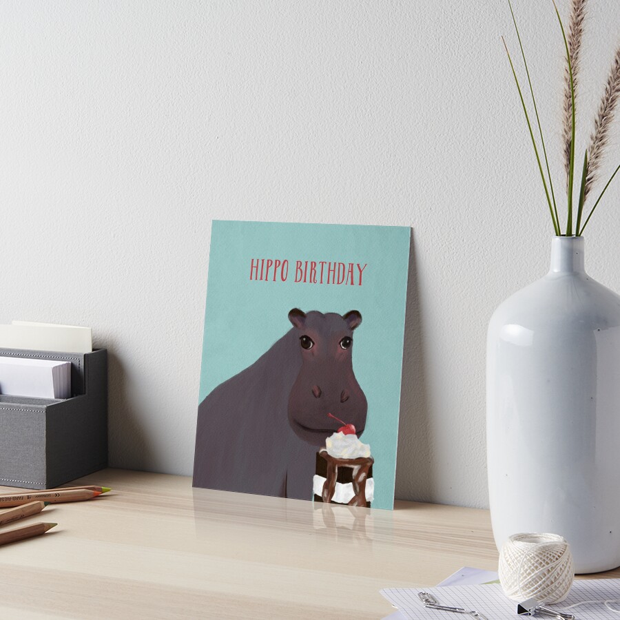 Birthday Book Card – Green Hippo Gifts