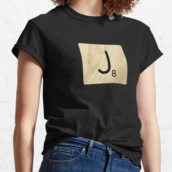 Scrabble tile letter J Classic T-Shirt
