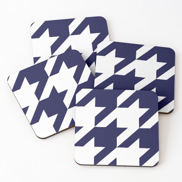 Item preview, Navy Houndstooth in White designed and sold by Moyanana.