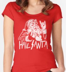 Hail Santa Women's Fitted Scoop T-Shirt