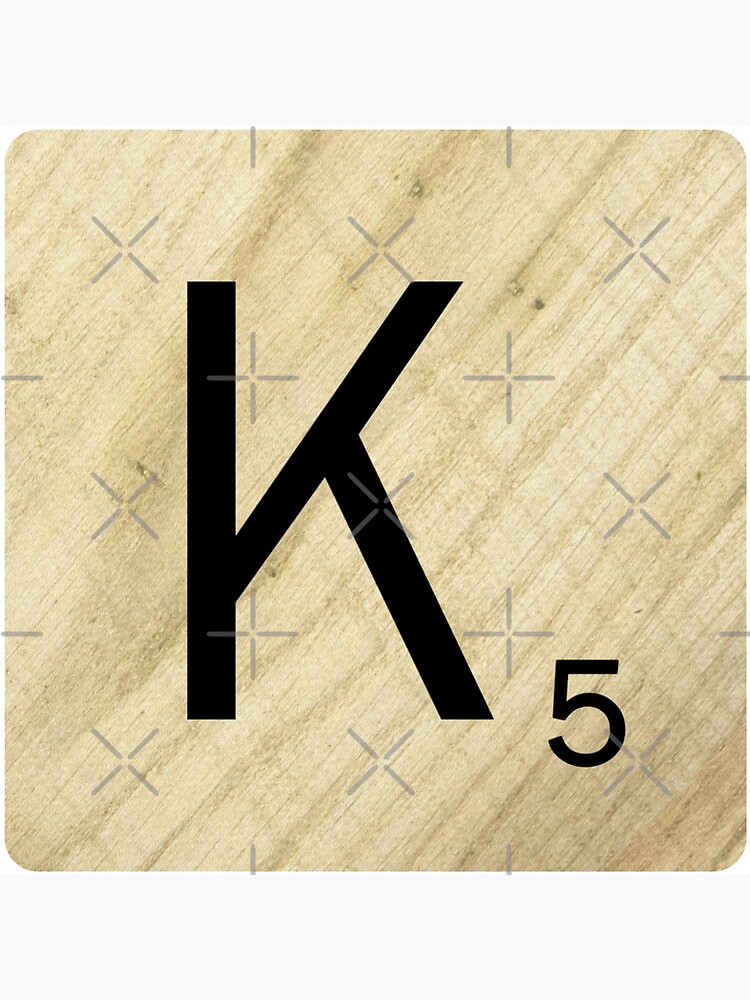 "Scrabble tile letter K" Acrylic Block for Sale by SquareJane Redbubble