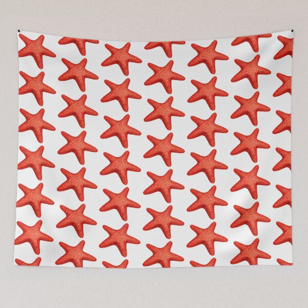 Item preview, Red Starfish pattern designed and sold by NPrintsDesign.