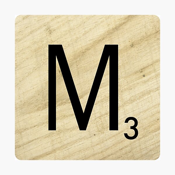 scrabble tile letter b photographic print by square jane redbubble