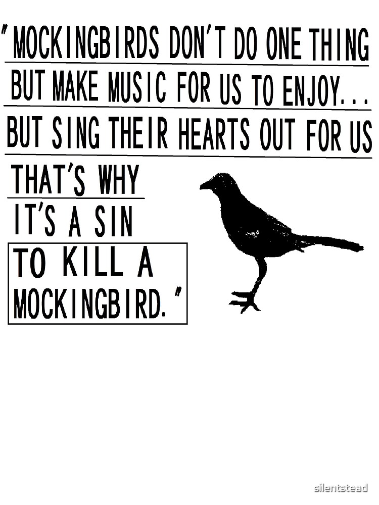 a-sin-to-kill-a-mockingbird-art-print-by-silentstead-redbubble