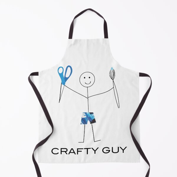 Item preview, Funny Mens Crafty Guy Illustrated designed and sold by whyitsme.