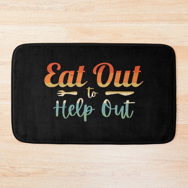 Item preview, Eat Out To Help Out Retro Colours With Fork and Knife designed and sold by bonmotto.
