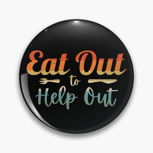 Item preview, Eat Out To Help Out Retro Colours With Fork and Knife designed and sold by bonmotto.